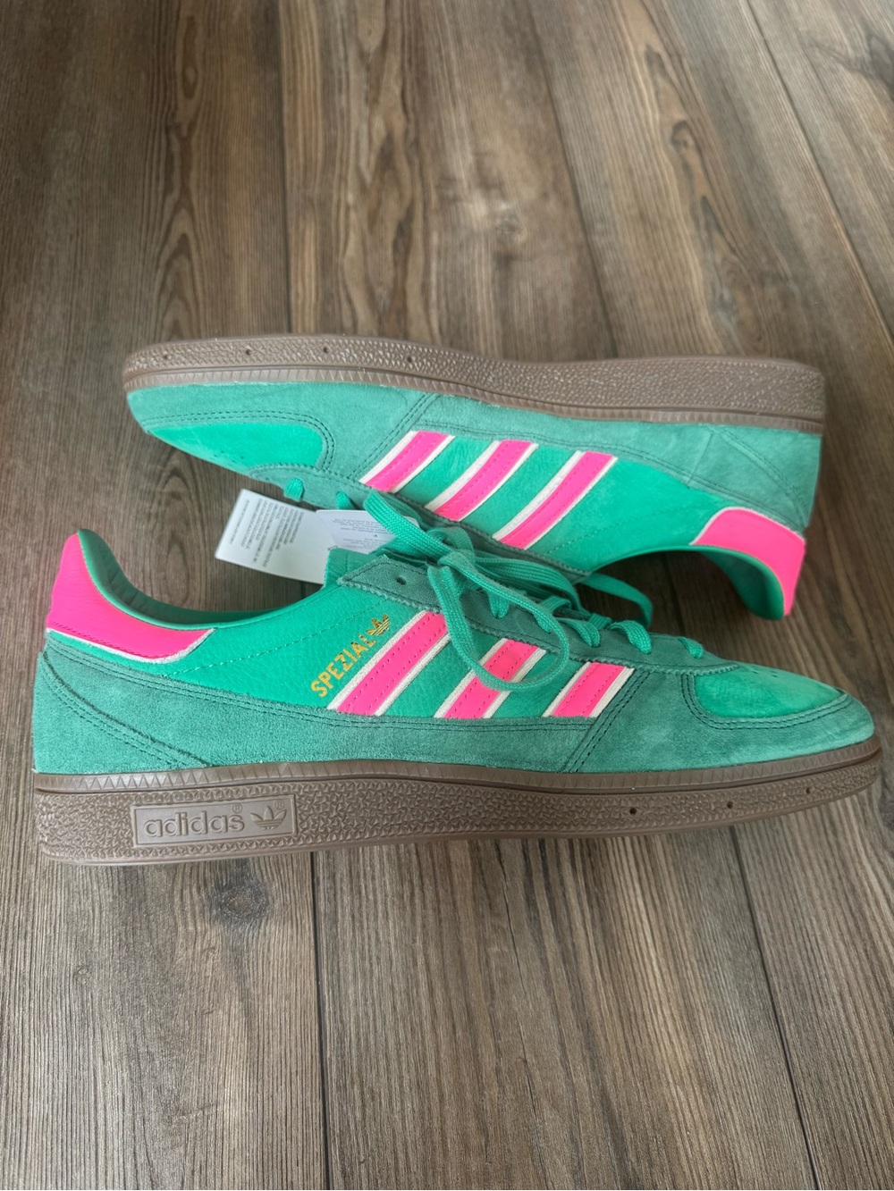 adidas Spezial Weltmeister Green & Pink Suede Sneakers